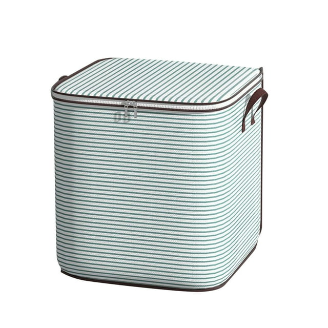 Home Textile Storage for Closet Organization Foldable Storage Bags with Top Opening Double Zippers for Clothes Blankets Comforters and Toys – Durable Portable Closet Container of Versatile Use