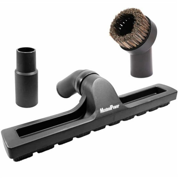 MaximalPower (3 Pack) Vacuum Attachment Dusting Brush Tool and 360 Degree Floor Brush with Adapter Tube Attachment for Shark Vacuum (Check Your Hose Size Before Buying!)