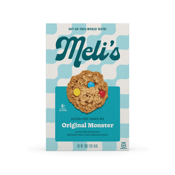 Meli's Monster Cookies, Original Flavor Cookie Mix, Certified Gluten-free (16oz Box)