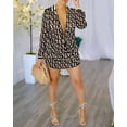 thumbnail image 4 of Fashion Womens Print Sexy Slant Neck Off Shoulder Mini Boho Loose Dress For Women Streetwear Female Clothing 2024 Summer Dresses, 4 of 7