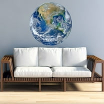 VWAQ 3D Globe Wall Decal - Earth Vinyl Sticker, Planet Earth Wall Art - PAS26 (28" Diameter)