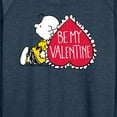 thumbnail image 3 of Peanuts - Be My Valentine - Women's Lightweight French Terry Long Sleeve Shirt, 3 of 6