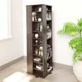 thumbnail image 3 of Prepac Espresso 4-Sided Spinning Media Storage Cabinet, 1040 CD Capacity, 65" x 18.75" x 18.75", 3 of 9