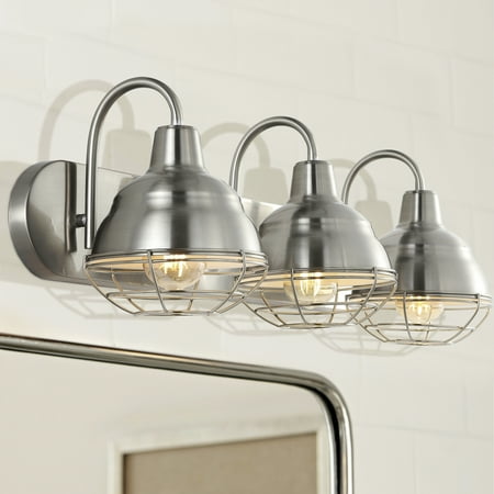 

Levi 24.5 3-Light Industrial Farmhouse Iron LED Vanity Nickel