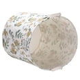 thumbnail image 3 of Sea Team 19.7 x 15.7 Inches Large Sized Folding Cylindric Canvas Fabric Laundry Hamper Storage Basket with Floral Pattern, Green & Yellow, 3 of 7