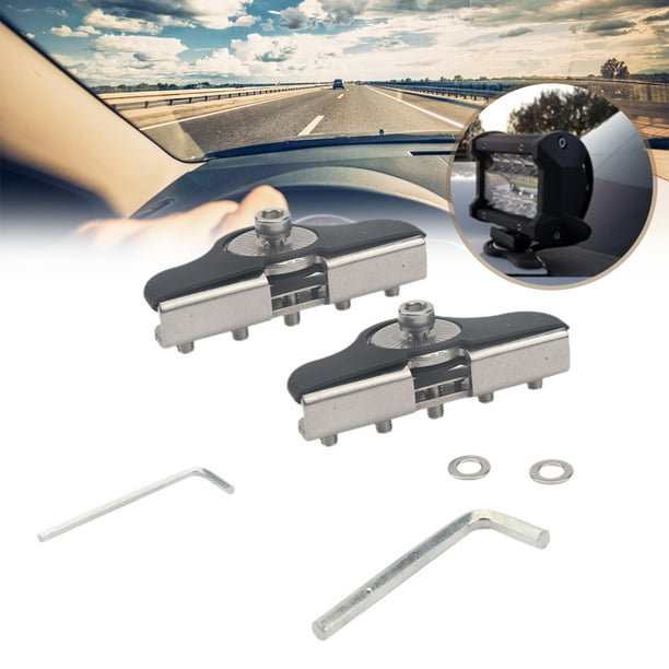 Soportes De Montaje De Barra De Luz Led, Campana De Pilar Ajustable, Soporte De Montaje De Luz De Trabajo Led, Soporte De Abrazadera, Accesorios Para Coche Yuarrent VI011747-00