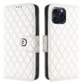thumbnail image 2 of compatible iPhone 15 Plus Rhombic Texture Flip Leather Phone Case with Lanyard Cheap and fine, 2 of 5