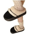 thumbnail image 4 of Busydd Slippers for Women Fashion Cozy Solid Color House Slippers Soft Warm Fuzzy Slippers Casual Non-Slip Thick Home Bedroom Indoor Slippers Shoes, 4 of 4