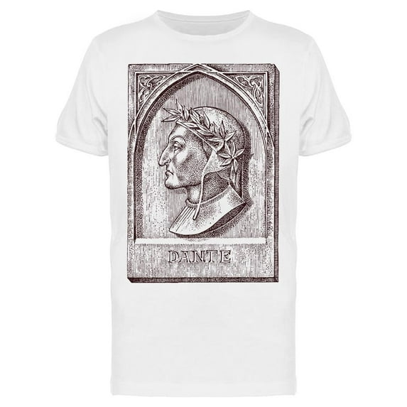 Dante Alighieri Poet T-Shirt Men -Image by Shutterstock, Male Large