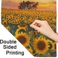 thumbnail image 5 of Sunflower Field Garden Flags Double Sided Floral Yellow Flower Green Leaf At Sunset Yard Flag Burlap Banners Home Decorative Outdoor Villa, 5 of 10