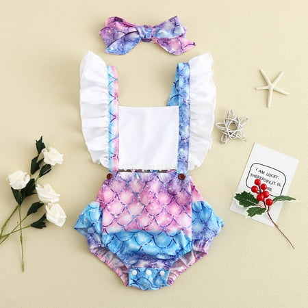 

Gubotare Baby Bodysuit Winter Baby Bodysuit Newborn Baby Girl Sweater Romper Ruffle Long Sleeve Knitted Jumpsuits Striped Print Sweatshirt Headband Fall Clothes Multicolor 2-3 Years