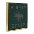 thumbnail image 4 of Stupell Industries Mighty Moose State Animals Painting Gold Floater Framed Canvas Art Print Wall Art, 25 x 25, 4 of 10