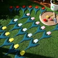 thumbnail image 3 of Interlocking Tulips Flower Design Fence Plastic Garden Fence Easy Use Stake Fence for Walkways and Yard Decoration, 3 of 18