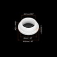 thumbnail image 2 of 2Pcs Snap Rubber Grommet Hole Plug Mount Dia 26mm ID 21mm H 10mm Seal Anti-Scratch White, 2 of 6