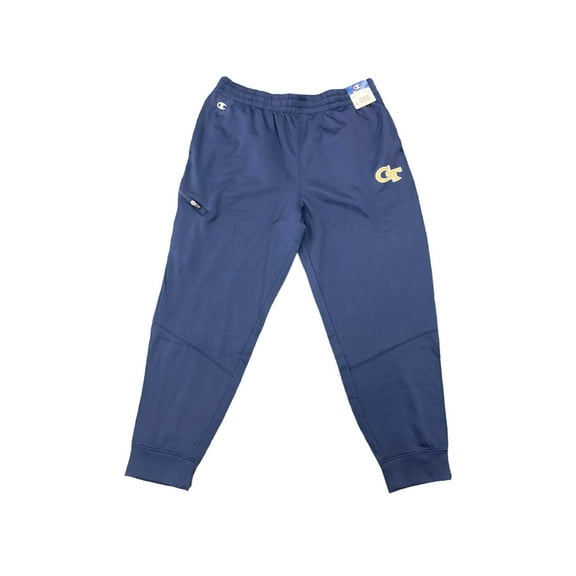 Champion Men's Graphic Team Logo Elastic Waist Jogger Pant (Navy/Georgia Tech, XL)