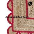 thumbnail image 3 of Jaipur Art And Craft Handmade Carpet for Home for Scallop Bohemian Jute Area Rug (3x6 Sq ft), 3 of 6