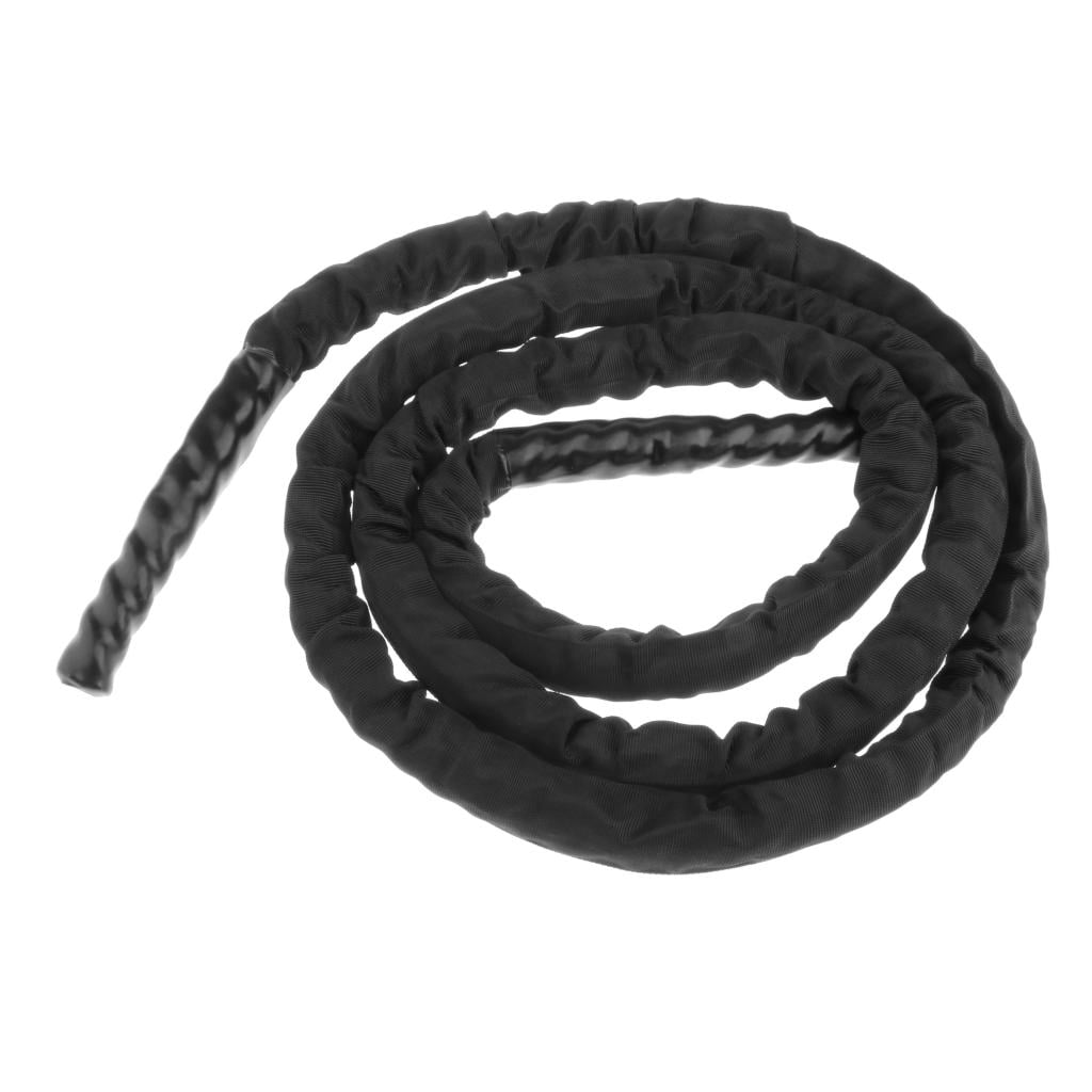 DimyFew 3m Fitness Heavy Jump Rope Weight Battle Power Skipping Ropes Outdoor Sports Gym Black Upgrade
