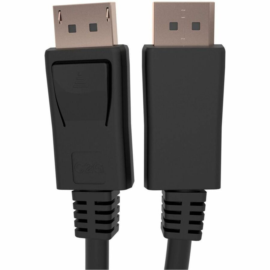 C2G TAA-Compliant DisplayPort™ Cable with Latches-8K 60Hz, M/M, Black