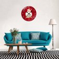 thumbnail image 6 of VOCOO Christmas Wall Clock Silent Non-Ticking, Merry Christmas Santa Claus Round Wall Clocks Decor for Home Kitchen Living Room Office, Battery Operated(10 Inch), 6 of 9