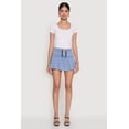 thumbnail image 2 of Womens Trendy Belted Front High Waisted Mini Pleated Skirt, 2 of 6