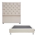 thumbnail image 1 of Box Base Cama Individual + Cabecera Capri Beige Dicasa  Dolum, 1 of 8