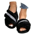 thumbnail image 3 of Pantoufles en Peluche pour Femmes Adultes Pantoufles en Peluche Pantoufles d'Intérieur pour Femmes Pantoufles d'Hiver pour la Maison Chaussures d'Intérieur Pantoufles d'Hiver pour la Maison pour Dames, 3 of 9