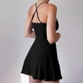 thumbnail image 5 of Bovemsi Women's Euro-American Sexy Satin Suspender Dress - Hollow Backless Short French Style, Black Camisole, 5 of 5