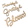 thumbnail image 4 of Krafty Supply Connected Word Grateful| Thankful| Blessed| 1/8" MDF| Wood Crafts| Home/Fall Decor 6", 4 of 4