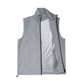 thumbnail image 6 of Stamzod Men's Safety Vest for Night Cycling Running Sleeveless Zip Up Reflective Vest Jacket Plus Size Athletic Work Jackets Gray T XXL, 6 of 8