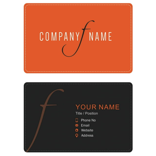 Design Your Own Personalized Business Cards Professional Designer Visiting Card- Front and Back