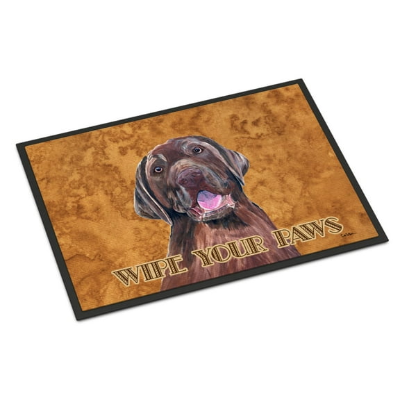 Carolines Treasures SC9127MAT Labrador Door Mat Indoor Rug or Outdoor Welcome Mat 18X27 Doormat 27"L x 18"W multicolor