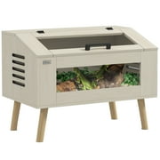 29 Gallon Top Opening Reptile Tank with Glass Windows Air Ventilations, for Snakes Lizards Horned Frogs Chameleons Hamsters Gerbils, 31.5" x 20" x 24"