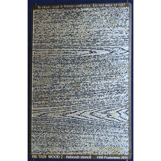 1/32 Wood Grain Etched Pattern 2 Airbrush Stencil