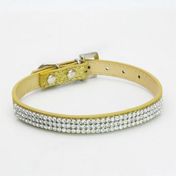 Collar para mascotas con brillantes diamantes de imitación, collar plano de malla con diamantes, cadena de PU para perros, suministros para mascotas con forma de baya