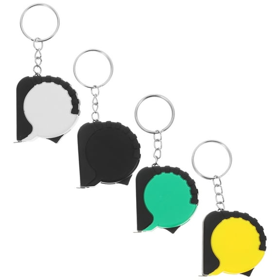 Masteelf Portable Tape Measure with Keychain Attachment 4pcs Mini Measuring Tool for Kids Portable Compact