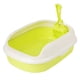 thumbnail image 4 of Caja de arena para gatos, orinal, inodoro, arenero portátil para gatos, fácil de limpiar para todo tipo de gatos. Verde, 4 of 9