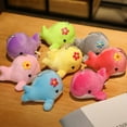 thumbnail image 4 of Charms Fluffy Whale Key Ring Holder Fish Trinket Party Wedding Gift Cute Dolphin Plush Doll Keychain For Women Bag, 4 of 9
