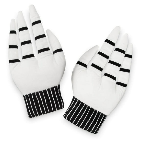 Nightmare Before Christmas Jack Skellington Plush Costume Hands Mitts One Size