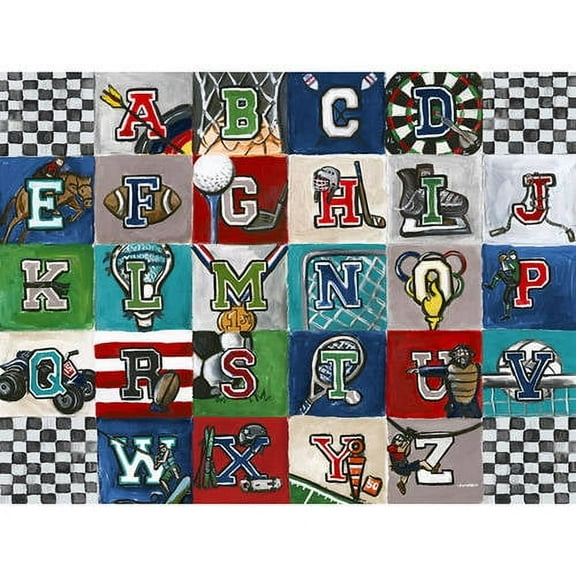 Oopsy Daisy's Happy Animal Herd Technicolor Canvas Wall Art, 24x18