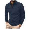 thumbnail image 1 of YDLCAFD Spring and Fall Men's Long Sleeved Plaid Shirt Sports Shirt with Button Pocket, 1 of 4