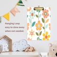 thumbnail image 4 of FORMRS Acrylic Clipboard with Low Profile Clip Standard A4 Letter Size, 12.5" x 9", Orange Retro Flower, 4 of 8