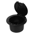thumbnail image 2 of KAKOWELY 1 Set Of Black Wire Round Storage Box For Rvs Yachts Cable Management Hatch Rv Cable Connection Box Rv Cable Hatch Round Electric Cable Hatch,4.45X"X4.45"X2.87", 2 of 5