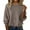 Light Brown, variant on Wutalume Women's Fashion Casual Loose Pullover Solid Color Round Neck Long Sleeve Knit Sweater, Soft Yarn Top for Relaxed Everyday Wear,Black L