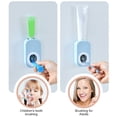 thumbnail image 3 of Montaje en pared Dispensador de pasta de dientes Ahorro de espacio SPAIL AUTOMÁTICO Ducha Sala de ducha Titular de dispensación Estante de almacenamiento Hogares Dormam Dorm Blue tholdsy HA059665-01B, 3 of 7