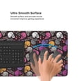thumbnail image 5 of Disketp Halloween Skeleton Gaming Mouse Mat Long Extended Mouse Pad Desk Mat Non-Slip Rubber Mice Pads Stitched Edges(315.5 x 16 x 0.12 Inches), 5 of 8