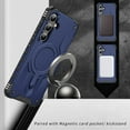 thumbnail image 3 of for Samsung Galaxy S24 FE Strong Magnetic Case, Compatible with Wireless Charging, [Shockproof Military Grade Drop Protection] Rugged Hard Phone Cover Case for Samsung Galaxy S24 FE, Blue, 3 of 7