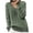 Green, variant on HAiming Womens Cable Knitted Sweaters Solid Color Long Sleeve V Neck Pullover Tops Fall Winter Casual Loose Blouses