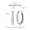 thumbnail image 4 of MULA 925 Sterling Silver Hollow Patterned Hoop Earrings, Retro Earrings Gifts for Her, 4 of 7