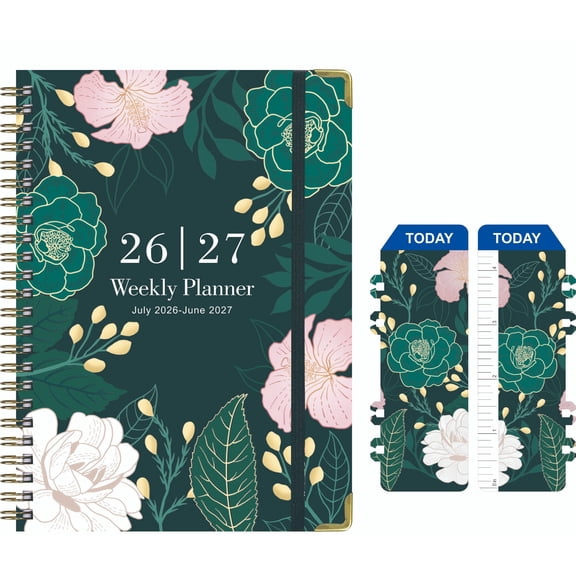 MGEZCOO Academic Dalily Planner, July 2026 – June 2027, Weekly & Monthly, Tabs