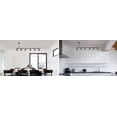 thumbnail image 5 of 55" 6-Light Adjustable Height Track Lighting, Matte Black, Pivoting Track Heads, 5 of 12